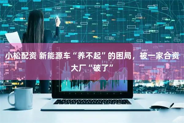 小松配资 新能源车“养不起”的困局，被一家合资大厂“破了”